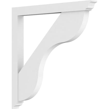 Standard Carmel Architectural Grade PVC Bracket With Traditional Ends, 3W X 36D X 36H